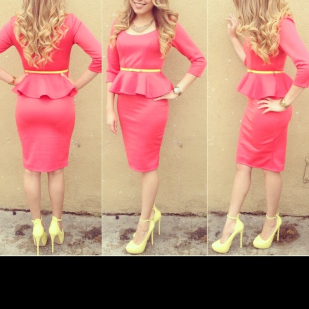 Peplum dress